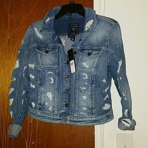 COPY - Guess Brittney blue Tulum destroy wash